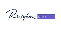 A logo of restylane lyft, which is being used by cosmetic surgeons.
